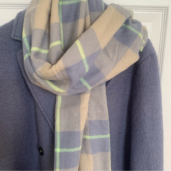 H&M blue wool bouclé coat - Picture 5 of 6